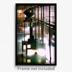 Pixel Art Poster - Modern Mill (8 Bit Psychedelic Trippy Weird Video Game Print)