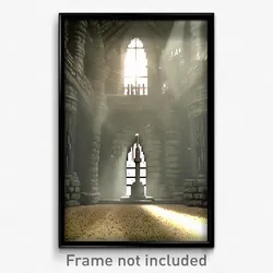 Pixel Art Poster - Coarse Belfry (8 Bit Psychedelic Trippy Video Game Print)
