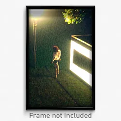 Pixel Art Poster - Dark Yard (8 Bit Psychedelic Trippy Weird Video Game Print)