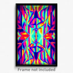 Pixel Art Poster - Kaleidoscopic Hibernaculum (8 Bit Video Game Print)