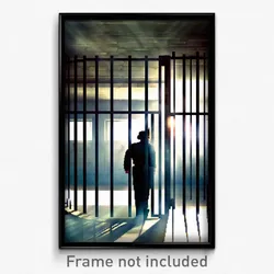 Pixel Art Poster - Flickering Prison (8 Bit Psychedelic Trippy Video Game Print)