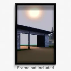 Pixel Art Poster - Advanced Outbuilding (8 Bit Psychedelic Video Game Print)