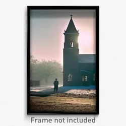 Pixel Art Poster - Cold Parish (8 Bit Psychedelic Trippy Weird Video Game Print)