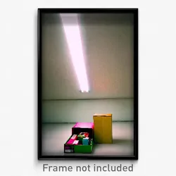 Pixel Art Poster - Vacant Shoebox (8 Bit Psychedelic Trippy Video Game Print)