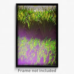 Pixel Art Poster - Unimaginable Grass (8 Bit Psychedelic Video Game Print)