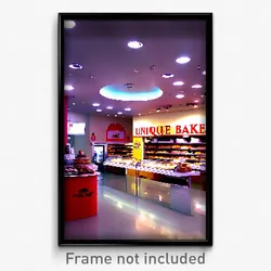 Pixel Art Poster - Unique Bakery (8 Bit Psychedelic Trippy Video Game Print)