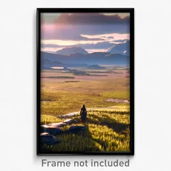 Pixel Art Poster - Vast Moor (8 Bit Psychedelic Trippy Weird Video Game Print)