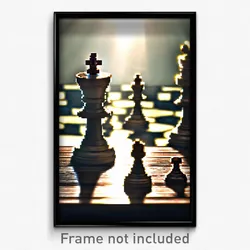 Pixel Art Poster - Puny Chess (8 Bit Psychedelic Trippy Weird Video Game Print)