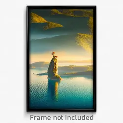 Pixel Art Poster - Remarkable Province (8 Bit Psychedelic Video Game Print)