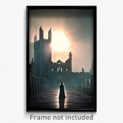 Pixel Art Poster - Infamous Priory (8 Bit Psychedelic Trippy Video Game Print)