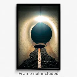 Pixel Art Poster - Underground Hole (8 Bit Psychedelic Trippy Video Game Print)