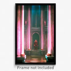 Pixel Art Poster - Wonderful Cistern (8 Bit Psychedelic Trippy Video Game Print)