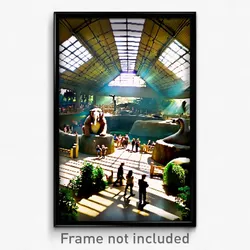 Pixel Art Poster - Huge Zoo (8 Bit Psychedelic Trippy Weird Video Game Print)