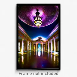 Pixel Art Poster - Valuable Estate (8 Bit Psychedelic Trippy Video Game Print)