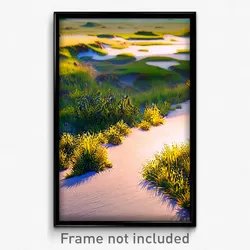 Pixel Art Poster - Small Grassland (8 Bit Psychedelic Trippy Video Game Print)