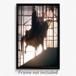 Pixel Art Poster - Tattered Chute (8 Bit Psychedelic Trippy Video Game Print)