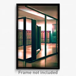 Pixel Art Poster - Heavenly Locker Room (8 Bit Psychedelic Video Game Print)