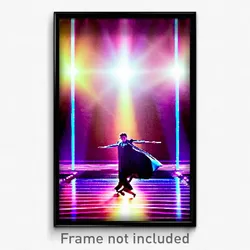Pixel Art Poster - Terrific Discotheque (8 Bit Psychedelic Video Game Print)