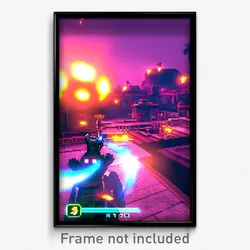 Pixel Art Poster - Accurate Video Game (8 Bit Psychedelic Video Game Print)