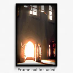 Pixel Art Poster - Homely Portcullis (8 Bit Psychedelic Trippy Video Game Print)