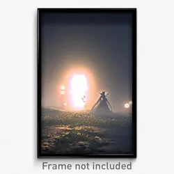 Pixel Art Poster - Dreary Fairy Ring (8 Bit Psychedelic Trippy Video Game Print)