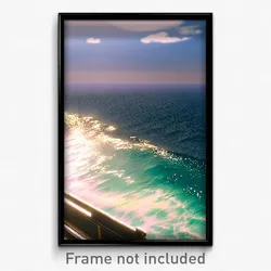 Pixel Art Poster - Gorgeous Ocean (8 Bit Psychedelic Trippy Video Game Print)