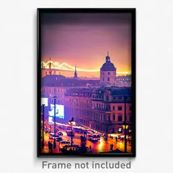 Pixel Art Poster - Remarkable Vienna (8 Bit Psychedelic Trippy Video Game Print)
