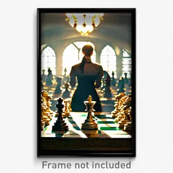 Pixel Art Poster - Lavish Chess (8 Bit Psychedelic Trippy Video Game Print)