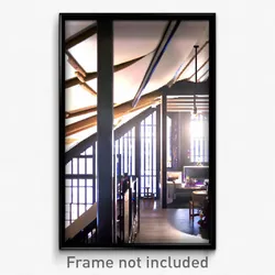 Pixel Art Poster - Squiggly Loft (8 Bit Psychedelic Trippy Video Game Print)