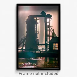 Pixel Art Poster - Hard To Find Mill (8 Bit Psychedelic Trippy Video Game Print)