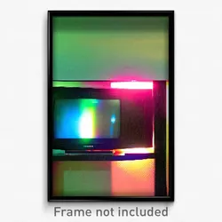 Pixel Art Poster - Thin Television (8 Bit Psychedelic Trippy Video Game Print)