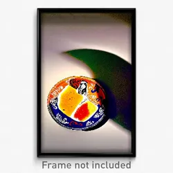 Pixel Art Poster - Agitated Mexican Plate (8 Bit Psychedelic Video Game Print)