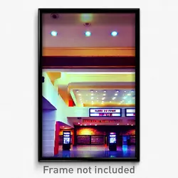 Pixel Art Poster - Hard To Find Movie Theatre (8 Bit Video Game Print)