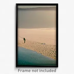 Pixel Art Poster - Wiggly Sandbar (8 Bit Psychedelic Trippy Video Game Print)
