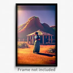 Pixel Art Poster - Esteemed Outback (8 Bit Psychedelic Trippy Video Game Print)
