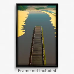 Pixel Art Poster - Detailed Dike (8 Bit Psychedelic Trippy Video Game Print)