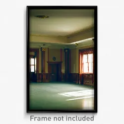 Pixel Art Poster - Empty Counting House (8 Bit Psychedelic Video Game Print)