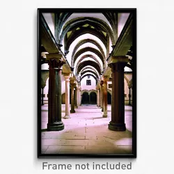 Pixel Art Poster - Unkempt Cloister (8 Bit Psychedelic Trippy Video Game Print)