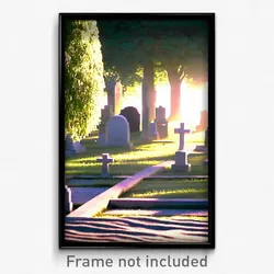 Pixel Art Poster - Pristine Grave (8 Bit Psychedelic Trippy Video Game Print)