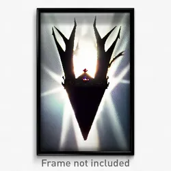 Pixel Art Poster - Haunting Crown (8 Bit Psychedelic Trippy Video Game Print)