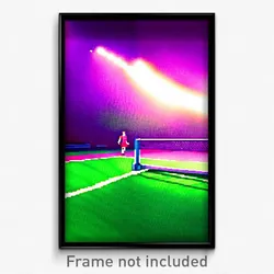 Pixel Art Poster - Green Court (8 Bit Psychedelic Trippy Weird Video Game Print)