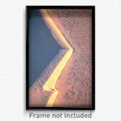 Pixel Art Poster - Triangular Snowfields (8 Bit Psychedelic Video Game Print)
