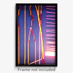 Pixel Art Poster - Digital Wire Frame Vicarge (8 Bit Video Game Print)