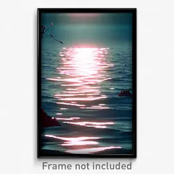 Pixel Art Poster - Creepy Sea (8 Bit Psychedelic Trippy Weird Video Game Print)