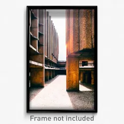 Pixel Art Poster - Rough Barbican (8 Bit Psychedelic Trippy Video Game Print)