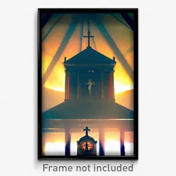 Pixel Art Poster - Dirty Tabernacle (8 Bit Psychedelic Trippy Video Game Print)