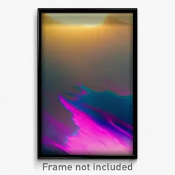 Pixel Art Poster - Vibrant Backdrifting (8 Bit Psychedelic Video Game Print)