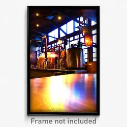 Pixel Art Poster - Worldly Brewery (8 Bit Psychedelic Trippy Video Game Print)
