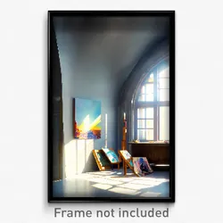 Pixel Art Poster - Artistic Rest (8 Bit Psychedelic Trippy Video Game Print)
