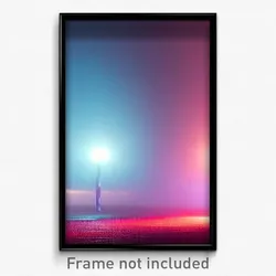 Pixel Art Poster - Superficial Flood Plain (8 Bit Psychedelic Video Game Print)